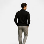 Belavoire | Men’s Ribbed Golf Polo with Zip Lapel