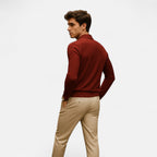 Belavoire | Men’s Ribbed Golf Polo with Zip Lapel