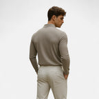 Belavoire | Men’s Ribbed Golf Polo with Zip Lapel