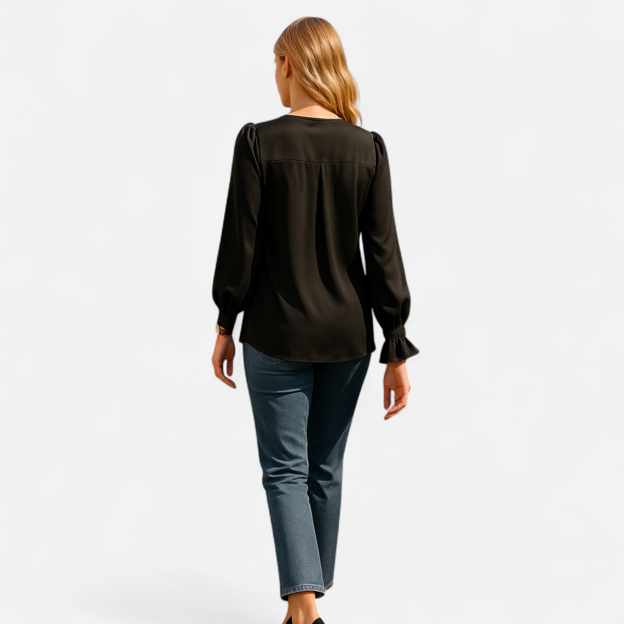 Belavoire | Women’s Chiffon V-Neck Blouse Classic