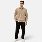 Belavoire | Men’s Knit Polo Sweater Autumn/Winter Classic