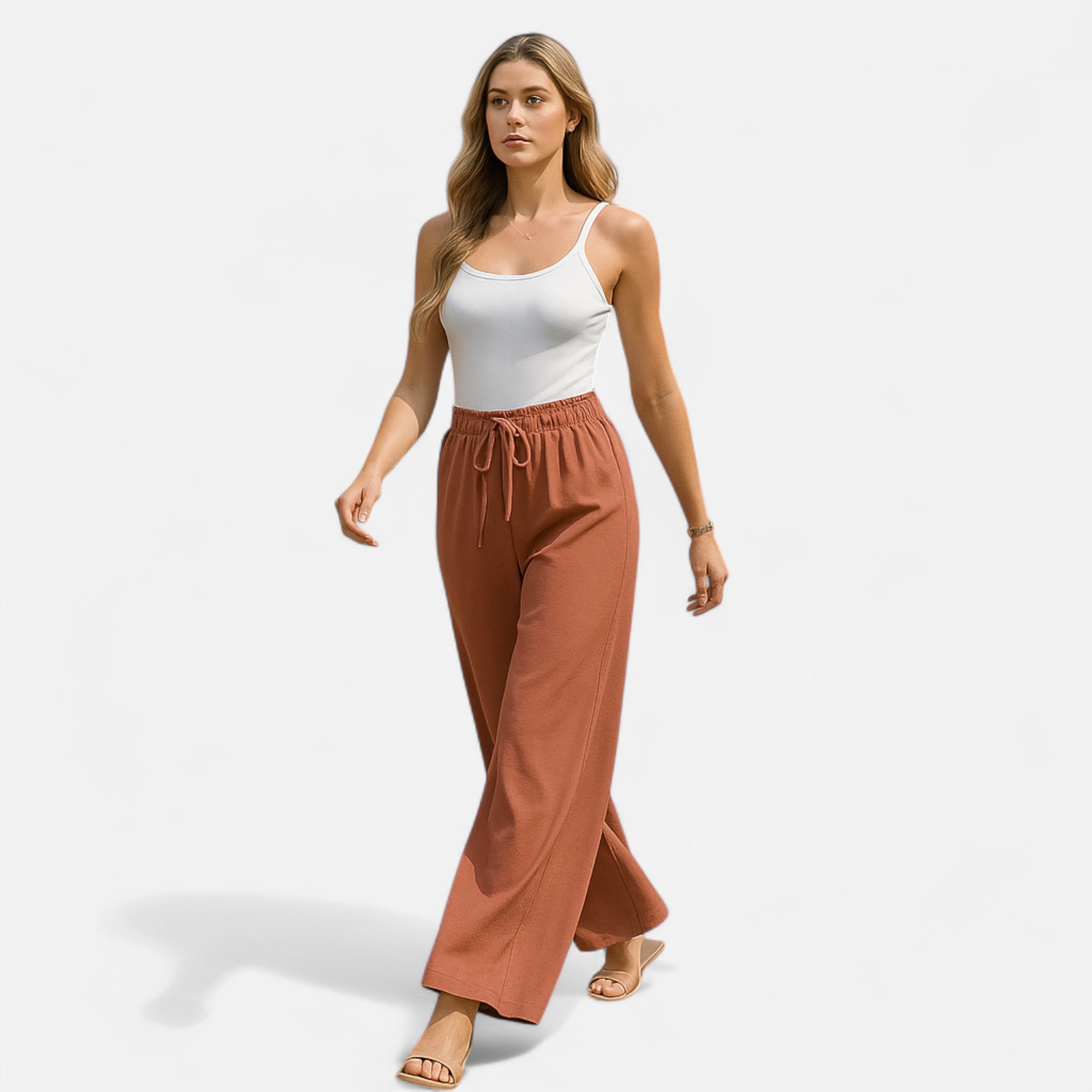 Belavoire | Women’s High-Waist Wide-Leg Trousers Classic