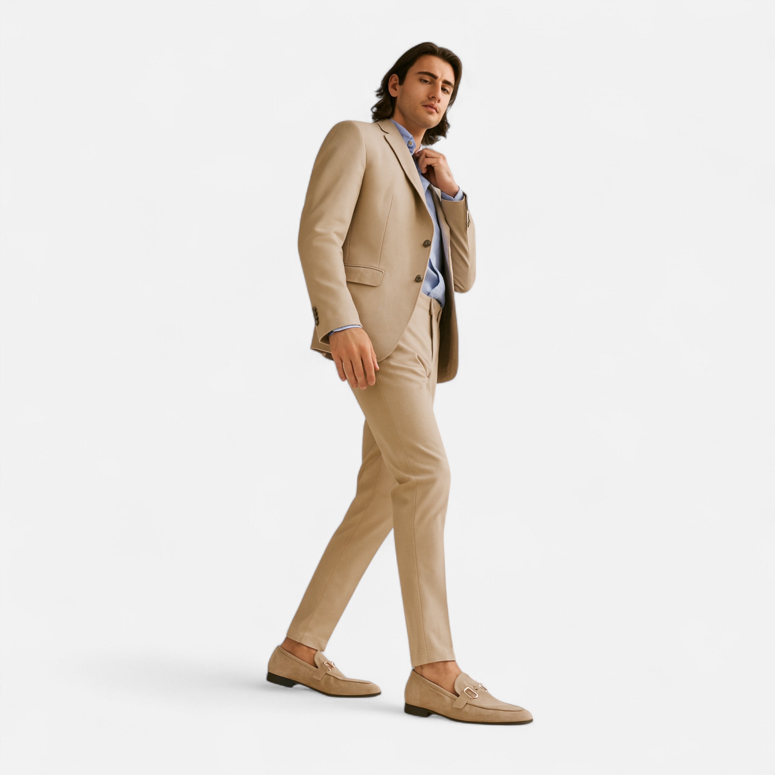 Belavoire | Men’s Suede Horsebit Loafers Classic