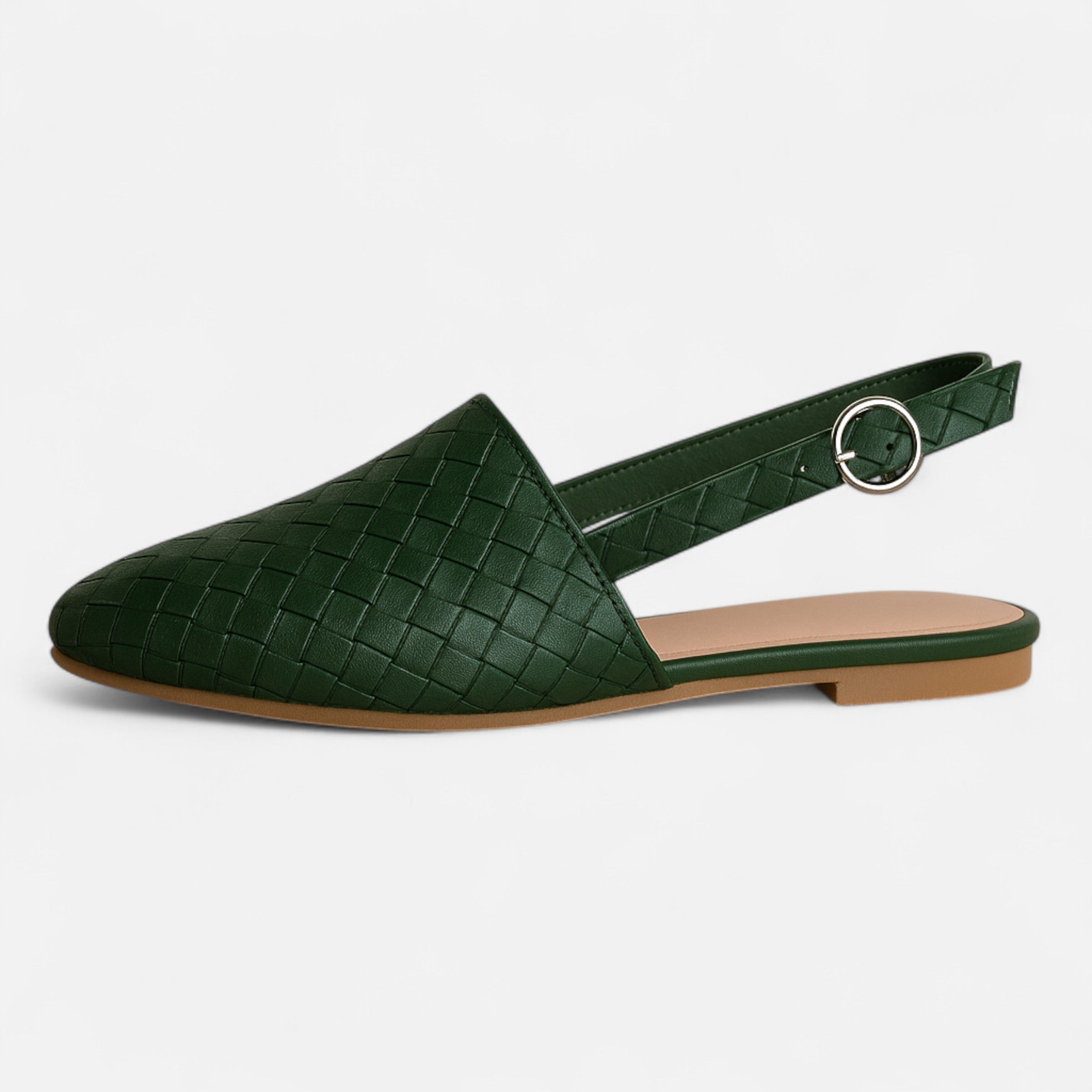 Belavoire | Women’s Woven Leather Flats Classic
