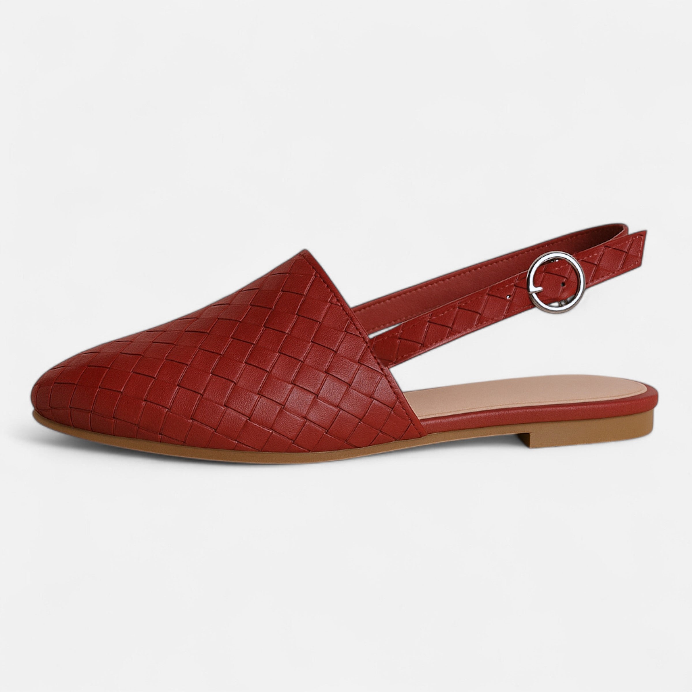 Belavoire | Women’s Woven Leather Flats Classic