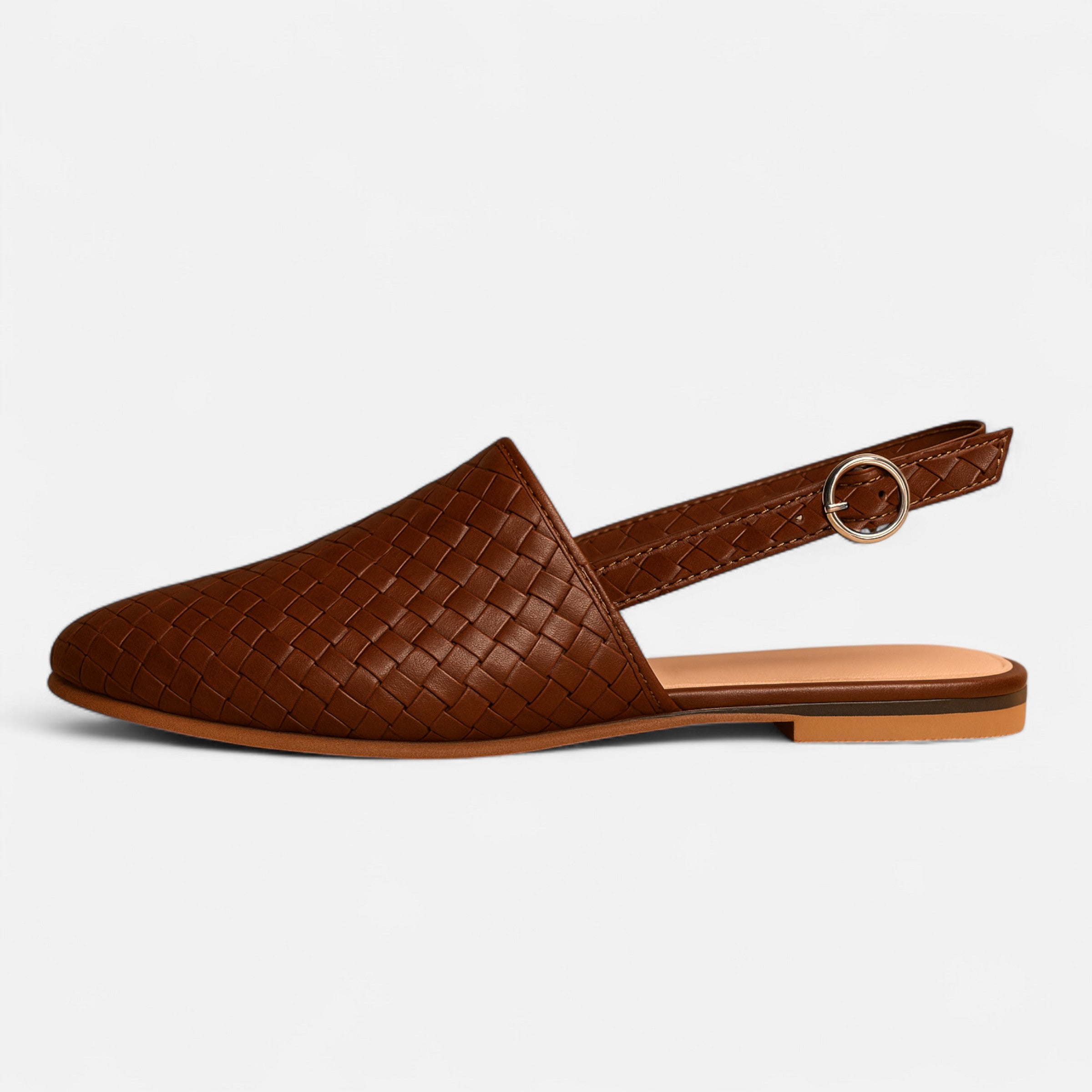Belavoire | Women’s Woven Leather Flats Classic