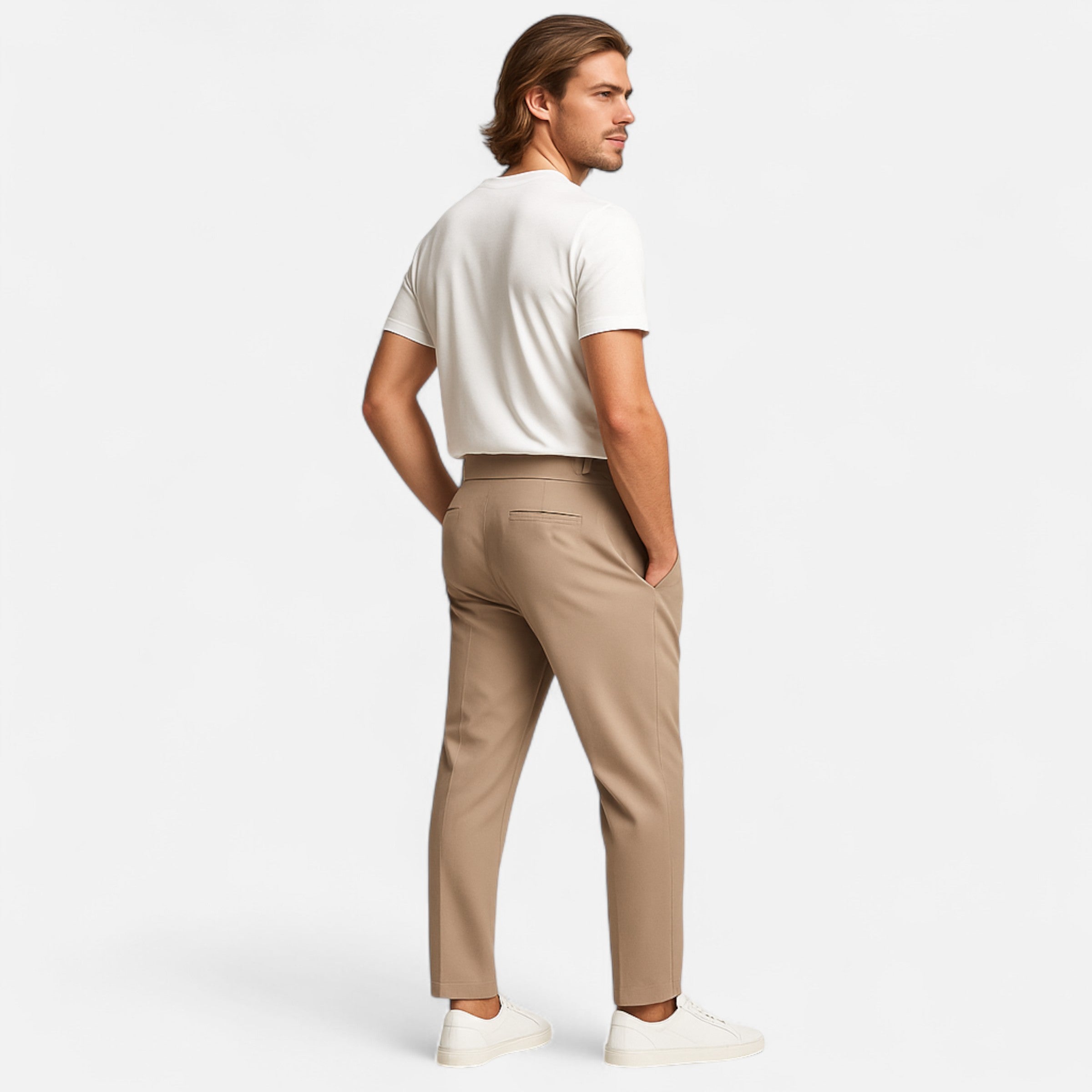 Belavoire | Men’s Pleated Business Trousers Classic Fit