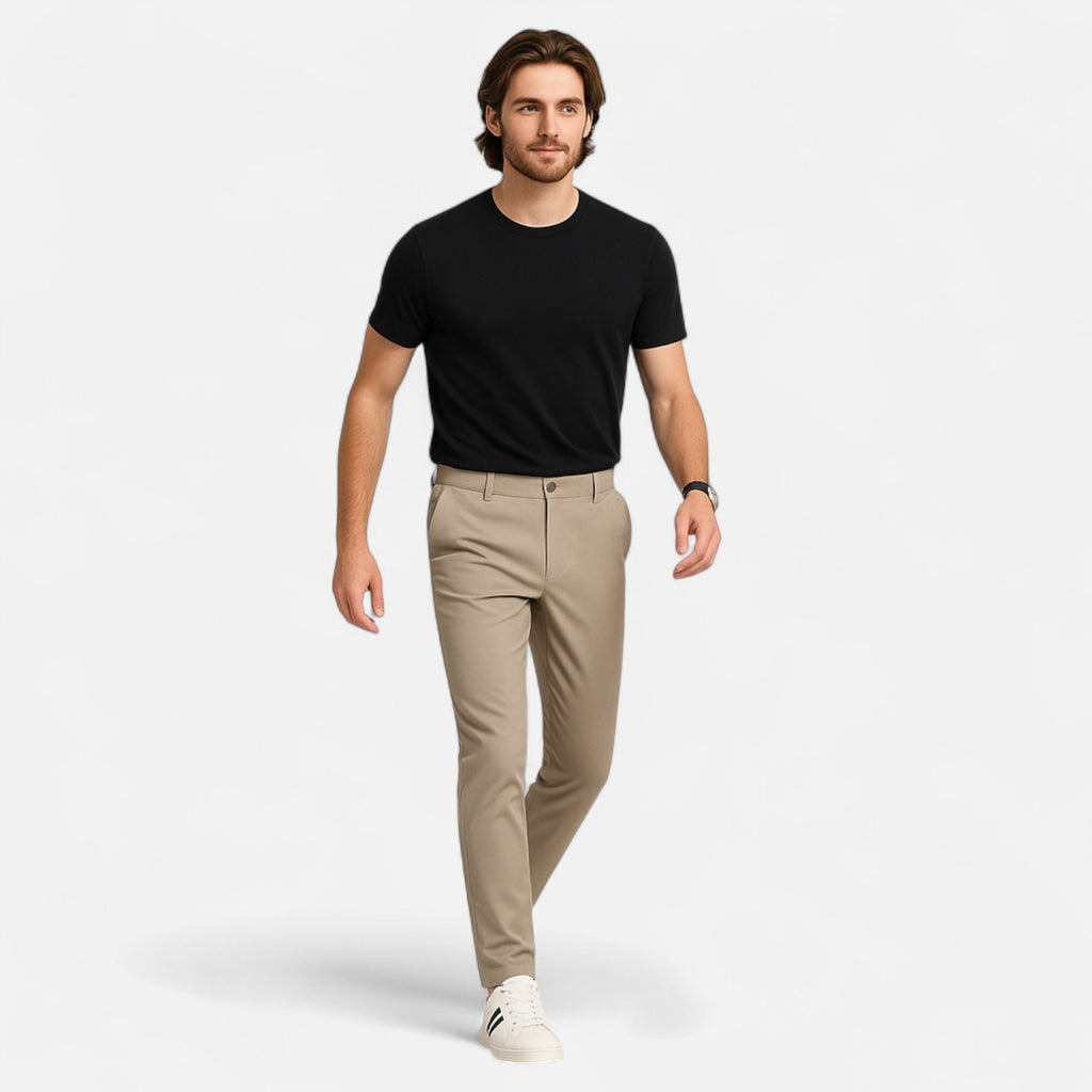 Belavoire | Men’s Slim-Fit Stretch Trousers Classic