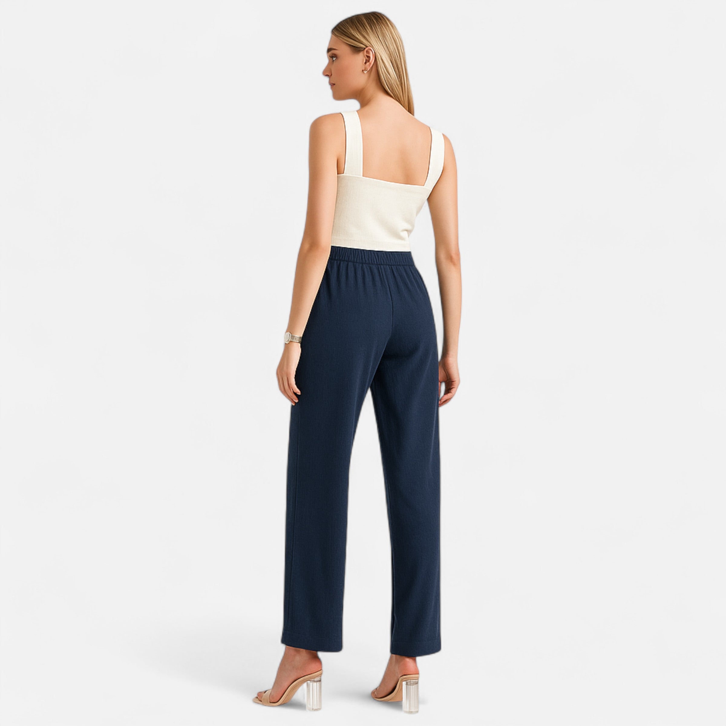 Belavoire | Women’s High-Waist Straight-Leg Trousers Classic