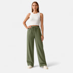 Belavoire | Women’s High-Waist Drawstring Wide-Leg Trousers