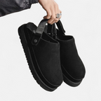 Belavoire | Unisex Leather Slippers with Back Strap Classic