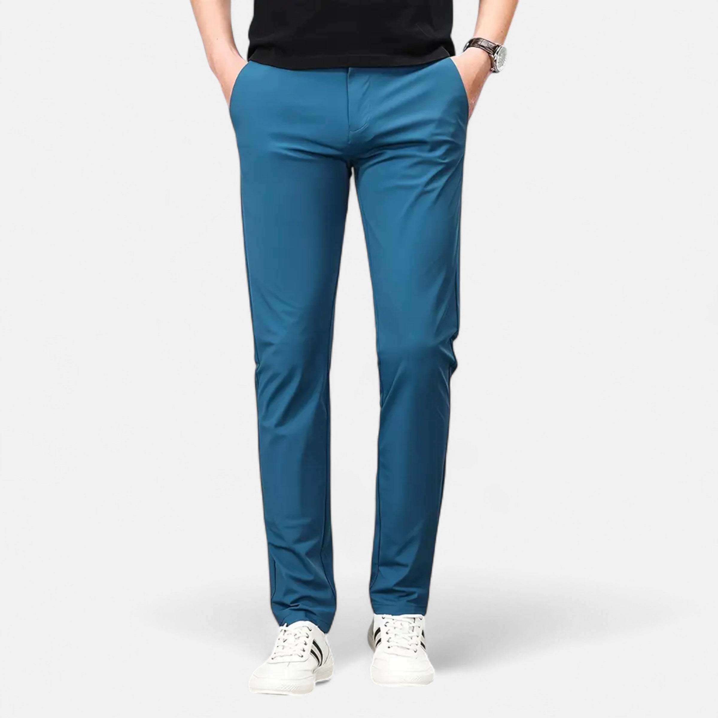Belavoire | Men’s Slim-Fit Stretch Trousers Classic