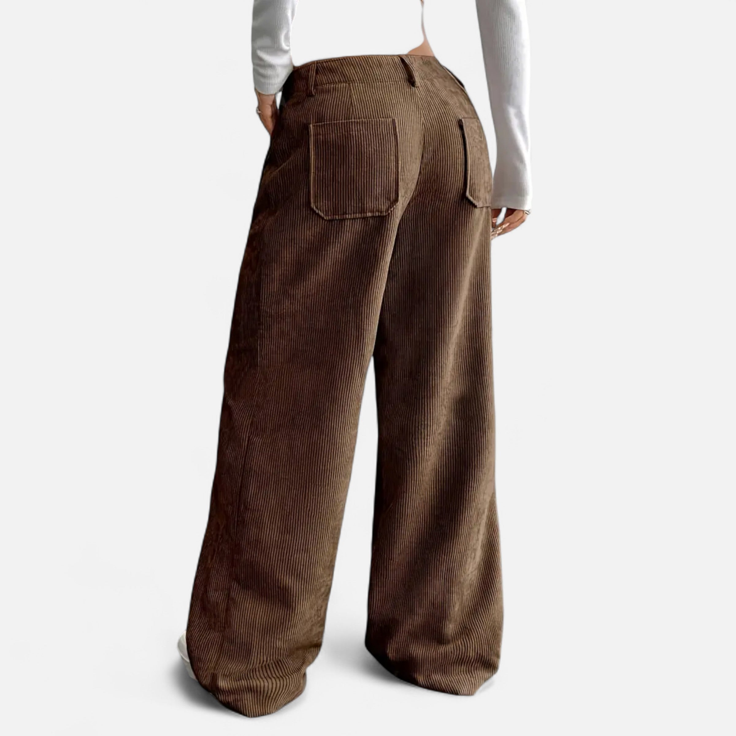 Belavoire | Women’s Corduroy Wide-Leg Trousers Classic