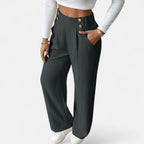 Belavoire | Women’s High-Waist Straight-Leg Trousers