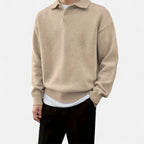 Belavoire | Men’s Knit Polo Sweater Autumn/Winter Classic