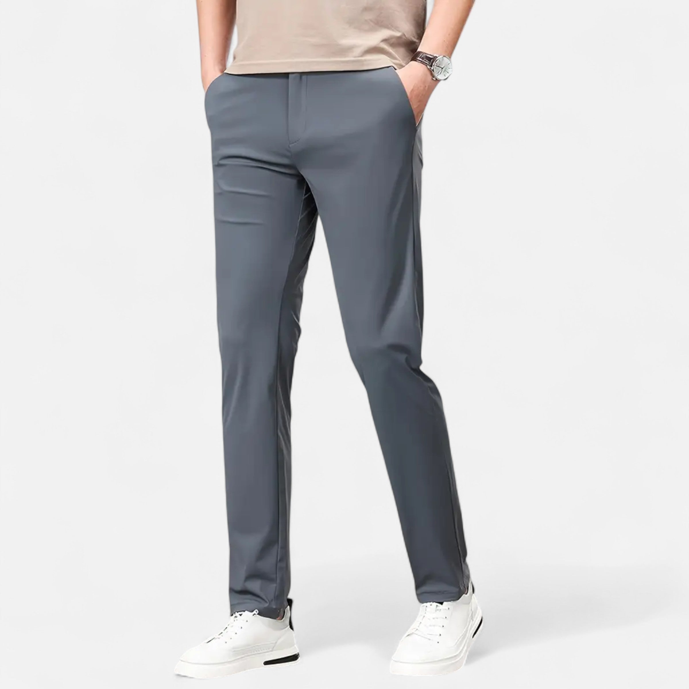 Belavoire | Men’s Slim-Fit Stretch Trousers Classic