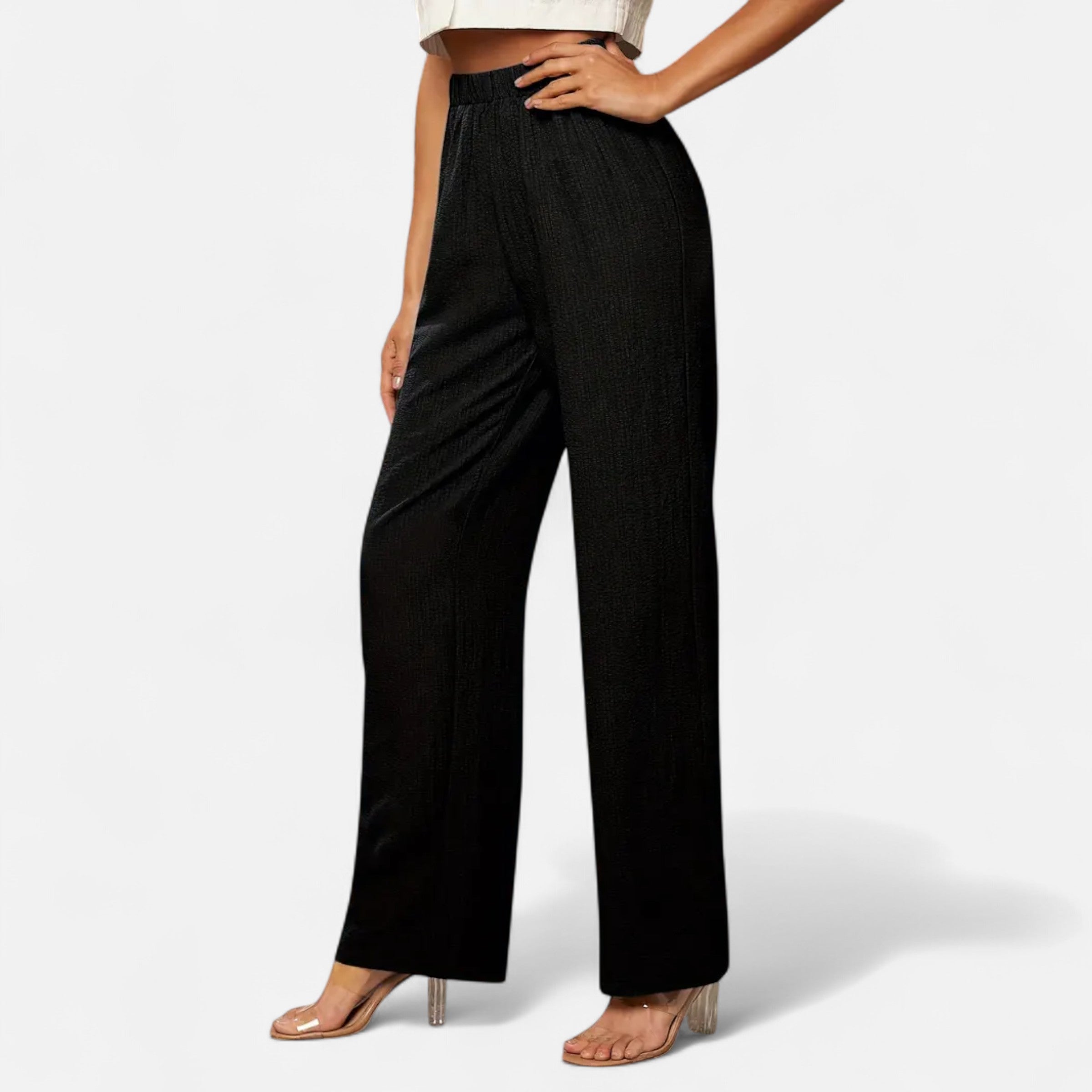 Belavoire | Women’s High-Waist Straight-Leg Trousers Classic
