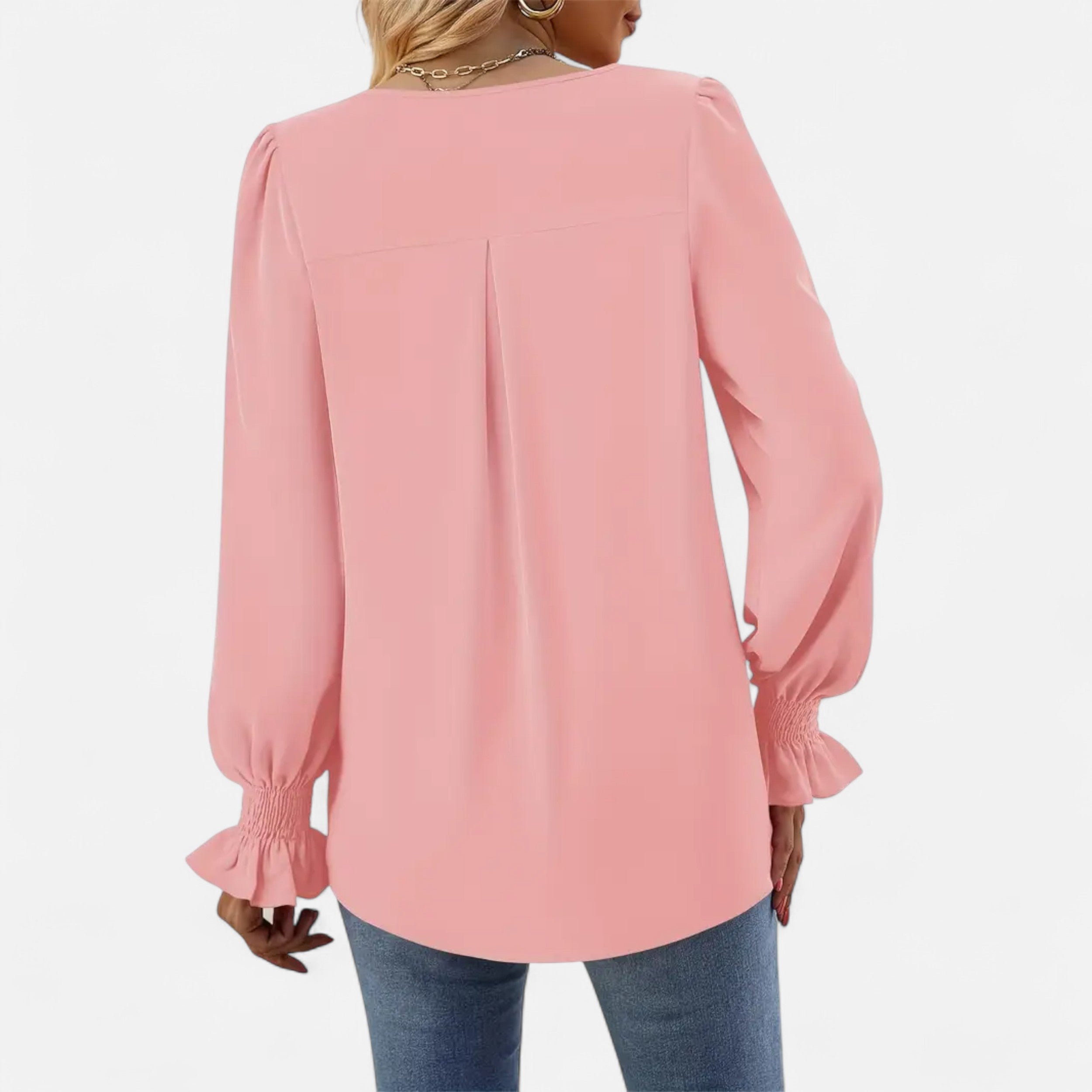 Belavoire | Women’s Chiffon V-Neck Blouse Classic