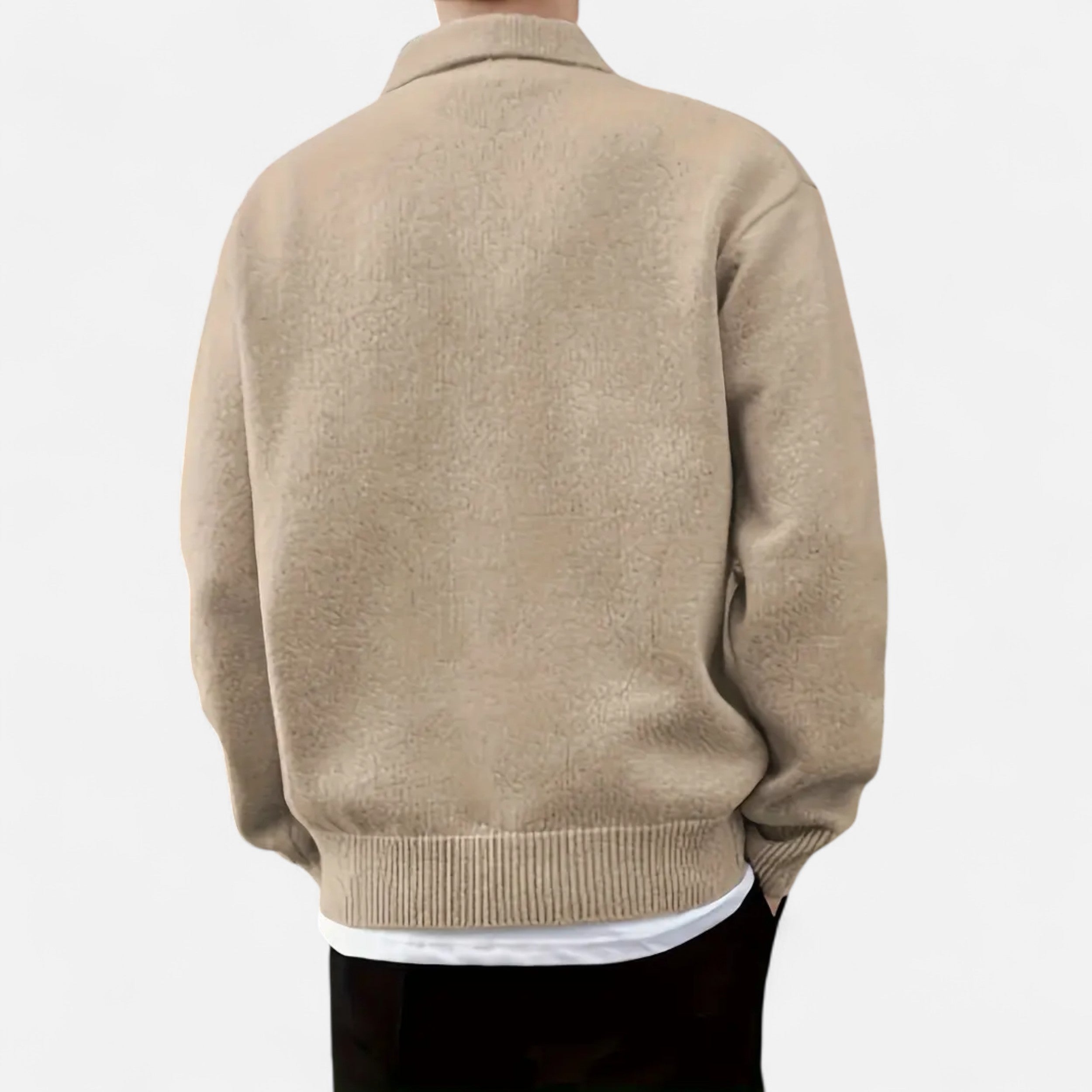 Belavoire | Men’s Knit Polo Sweater Autumn/Winter Classic