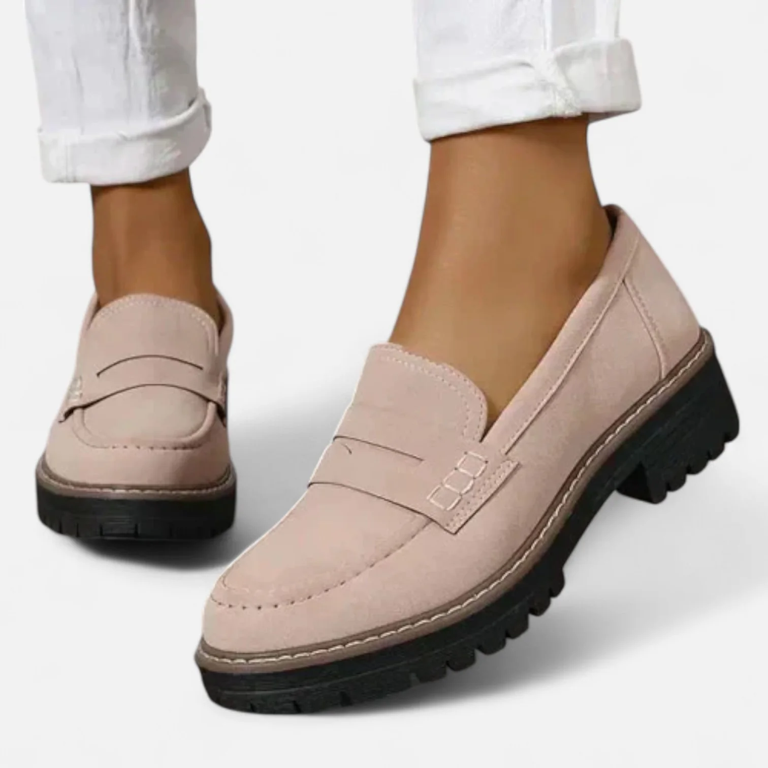 Belavoire | Women’s Chunky Comfort Loafers Heritage Fit