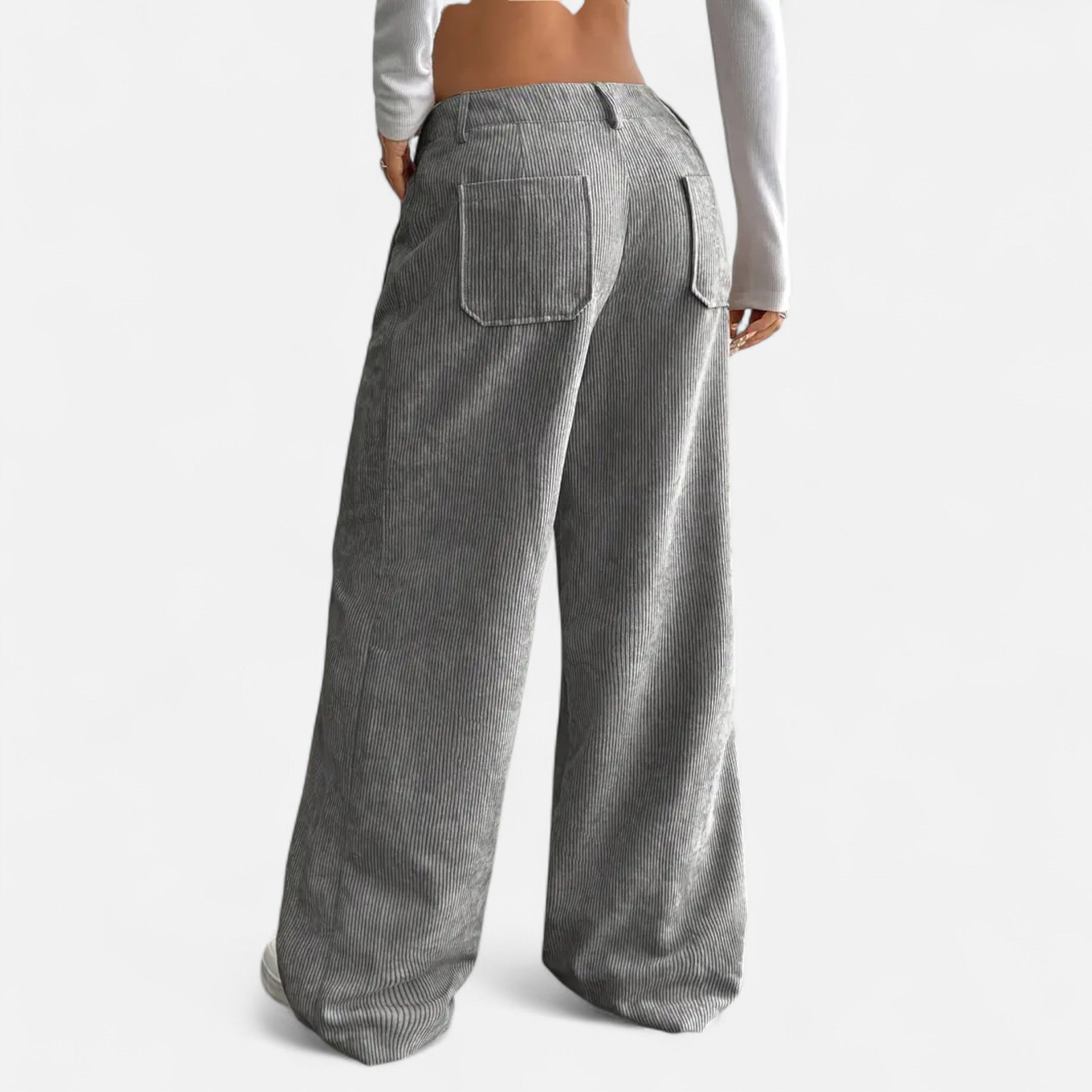 Belavoire | Women’s Corduroy Wide-Leg Trousers Classic