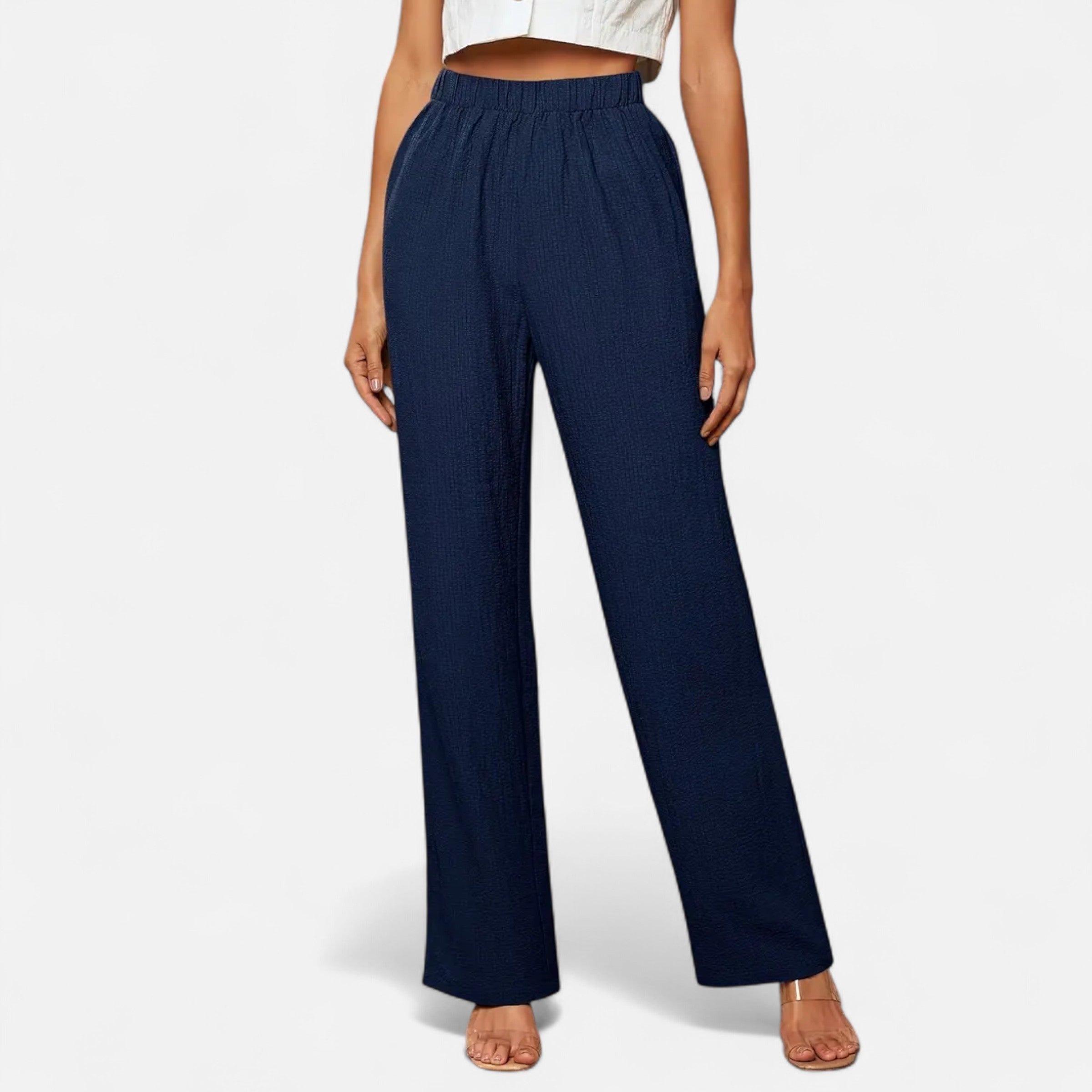 Belavoire | Women’s High-Waist Straight-Leg Trousers Classic