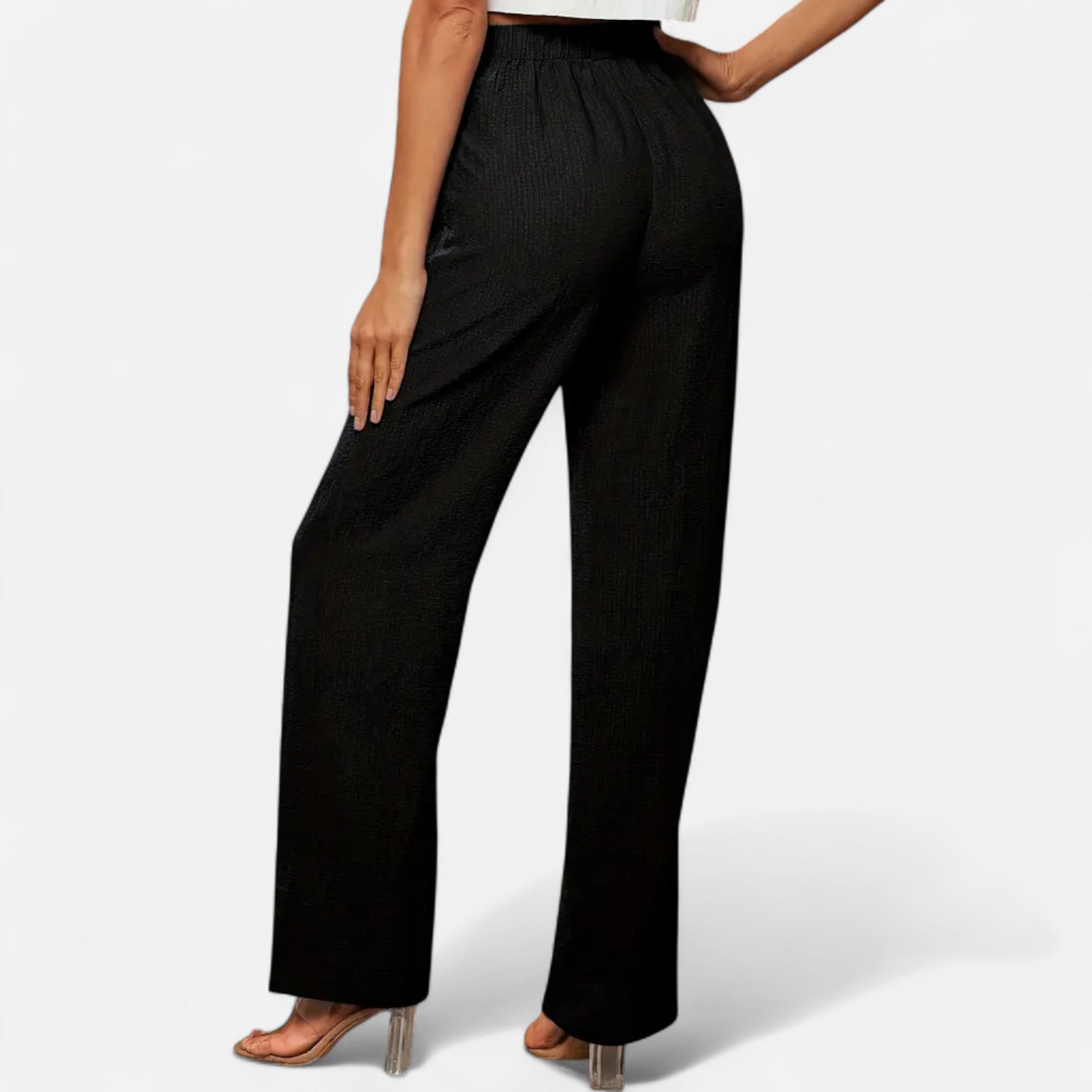 Belavoire | Women’s High-Waist Straight-Leg Trousers Classic