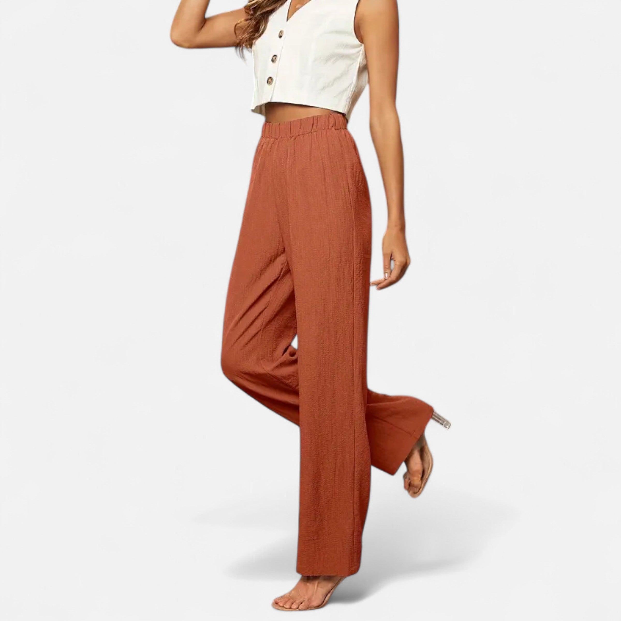 Belavoire | Women’s High-Waist Straight-Leg Trousers Classic