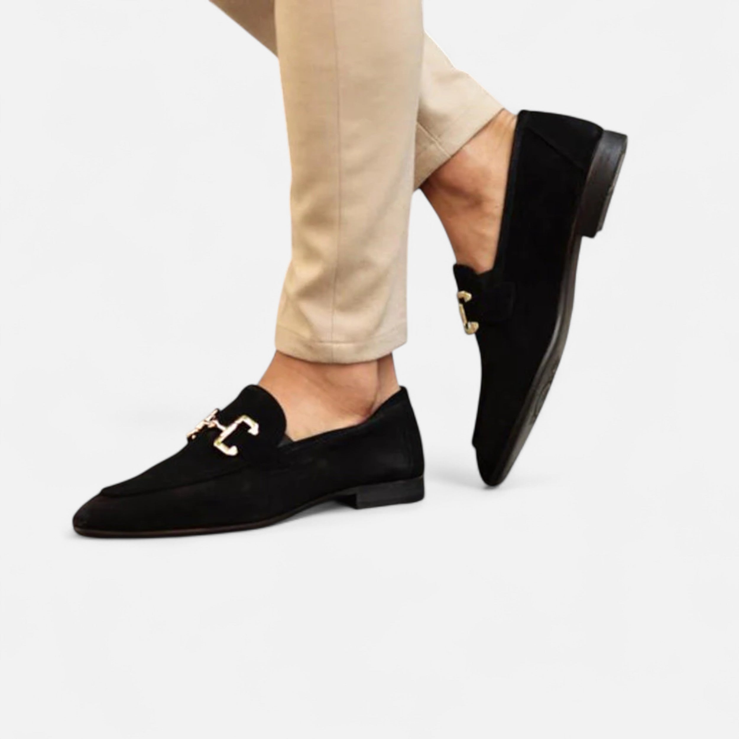 Belavoire | Men’s Suede Horsebit Loafers Classic