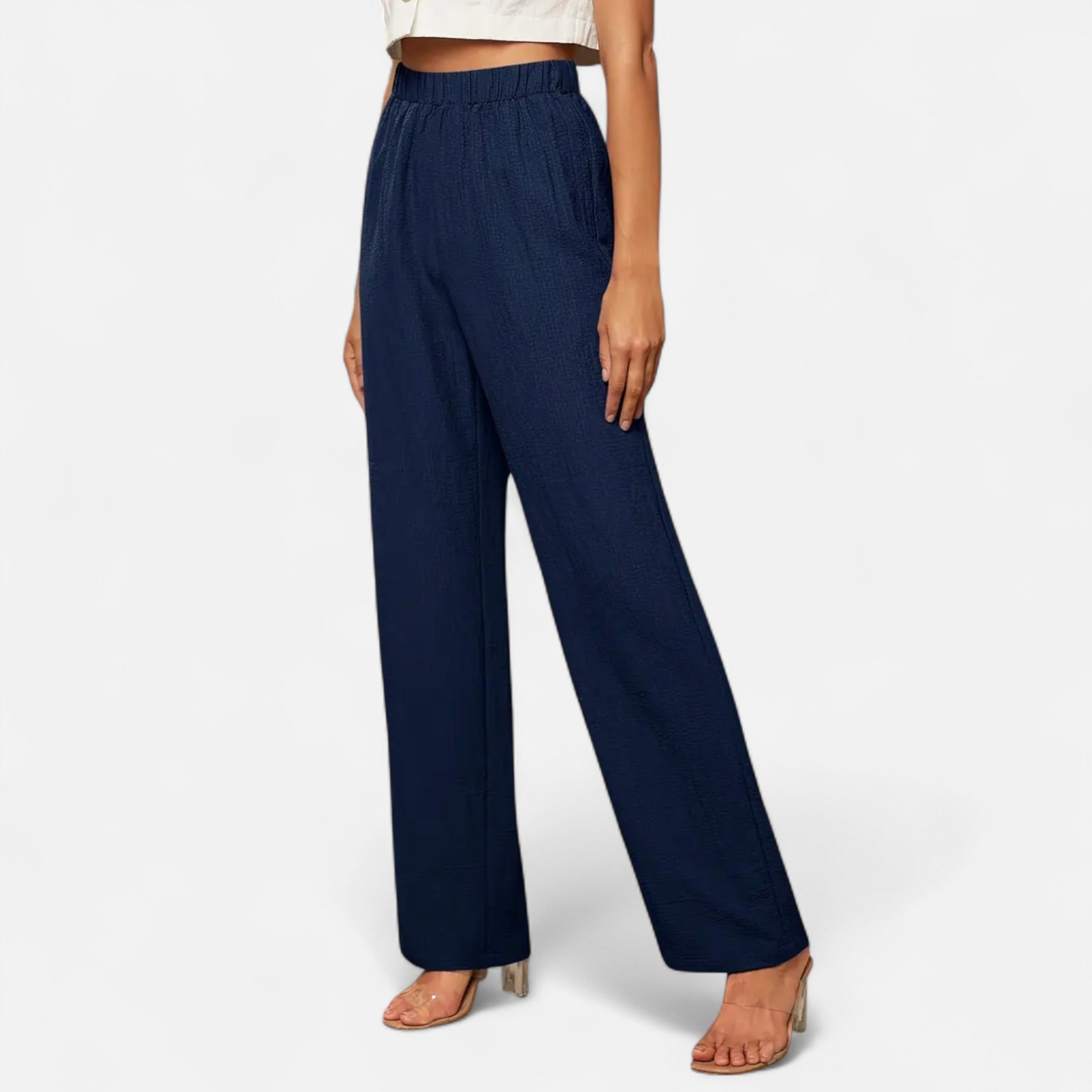 Belavoire | Women’s High-Waist Straight-Leg Trousers Classic