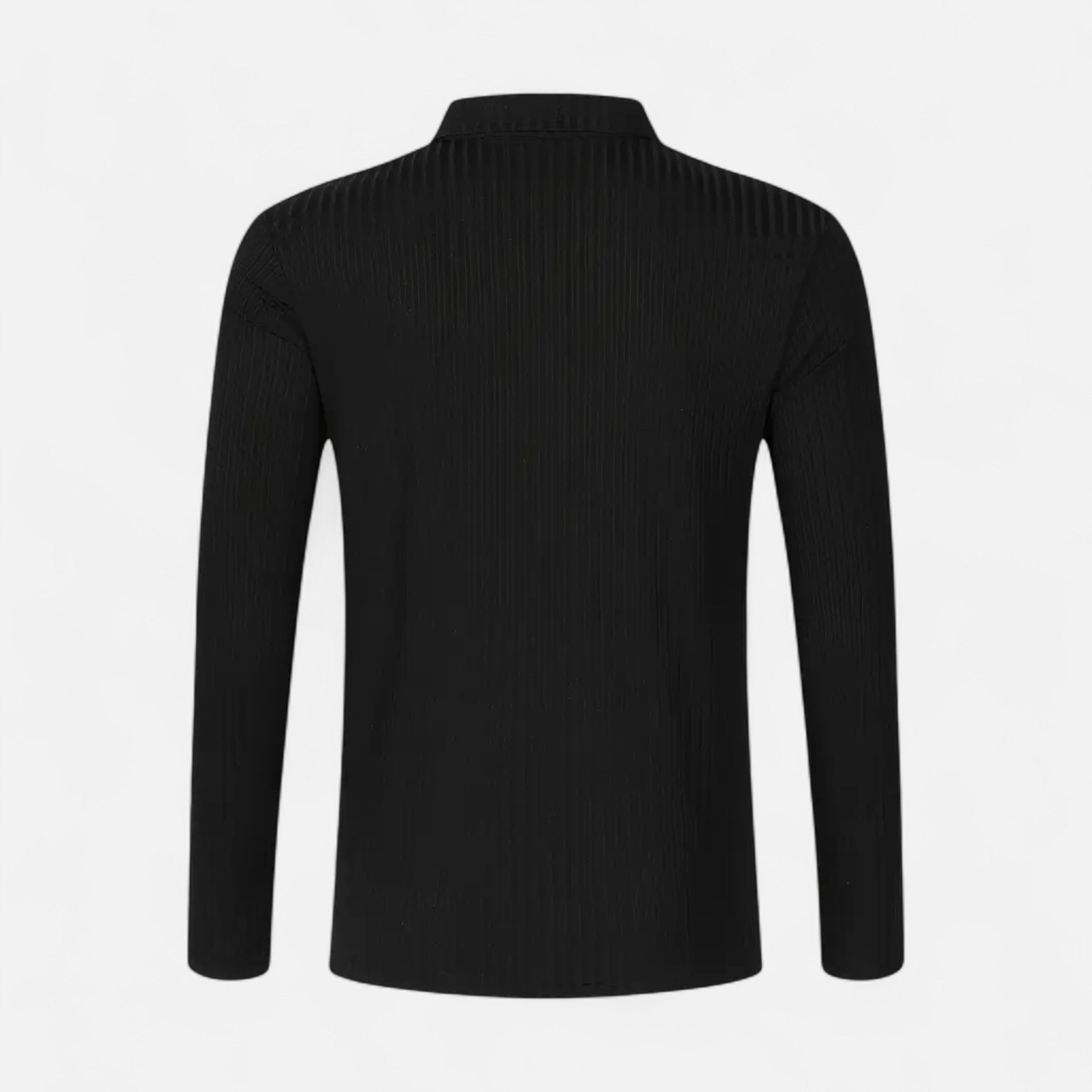 Belavoire | Men’s Ribbed Golf Polo with Zip Lapel