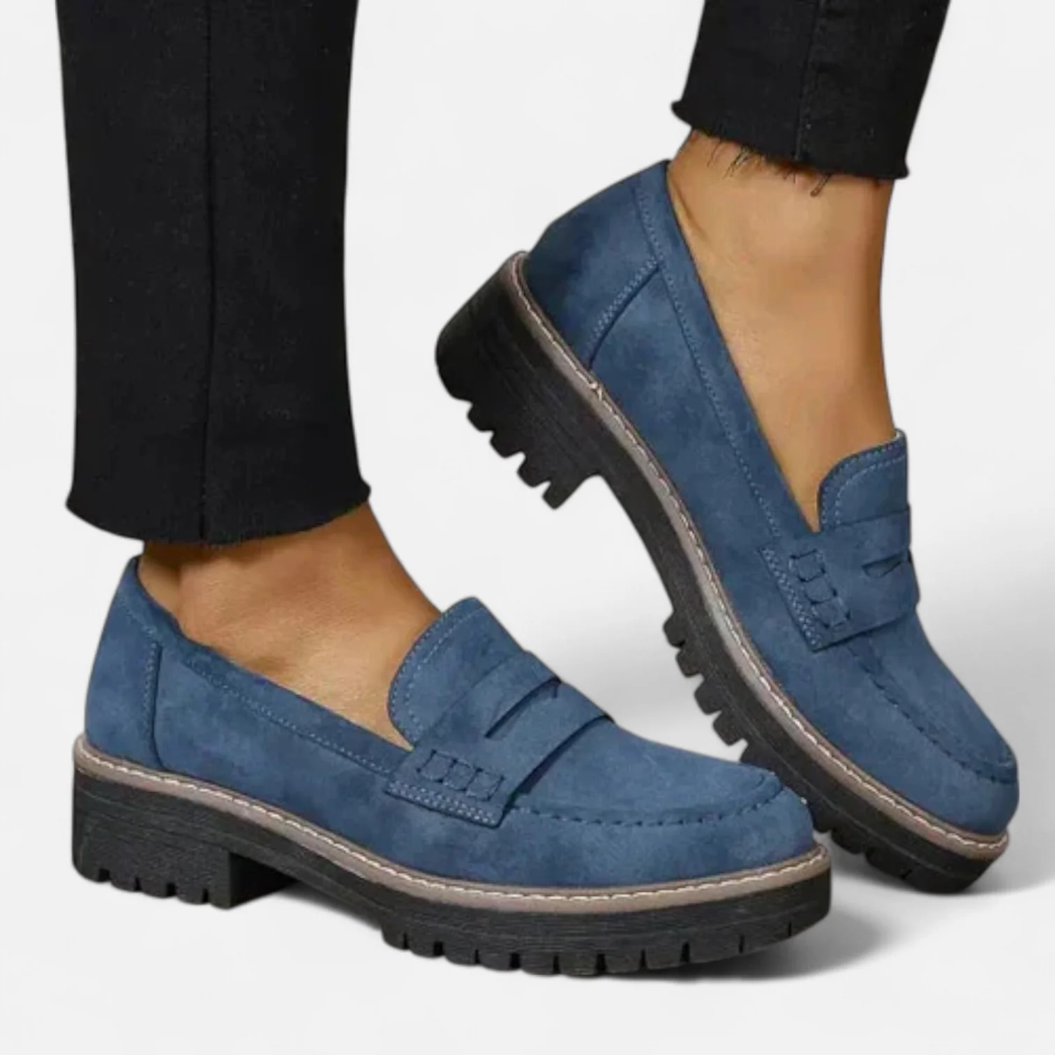 Belavoire | Women’s Chunky Comfort Loafers Heritage Fit