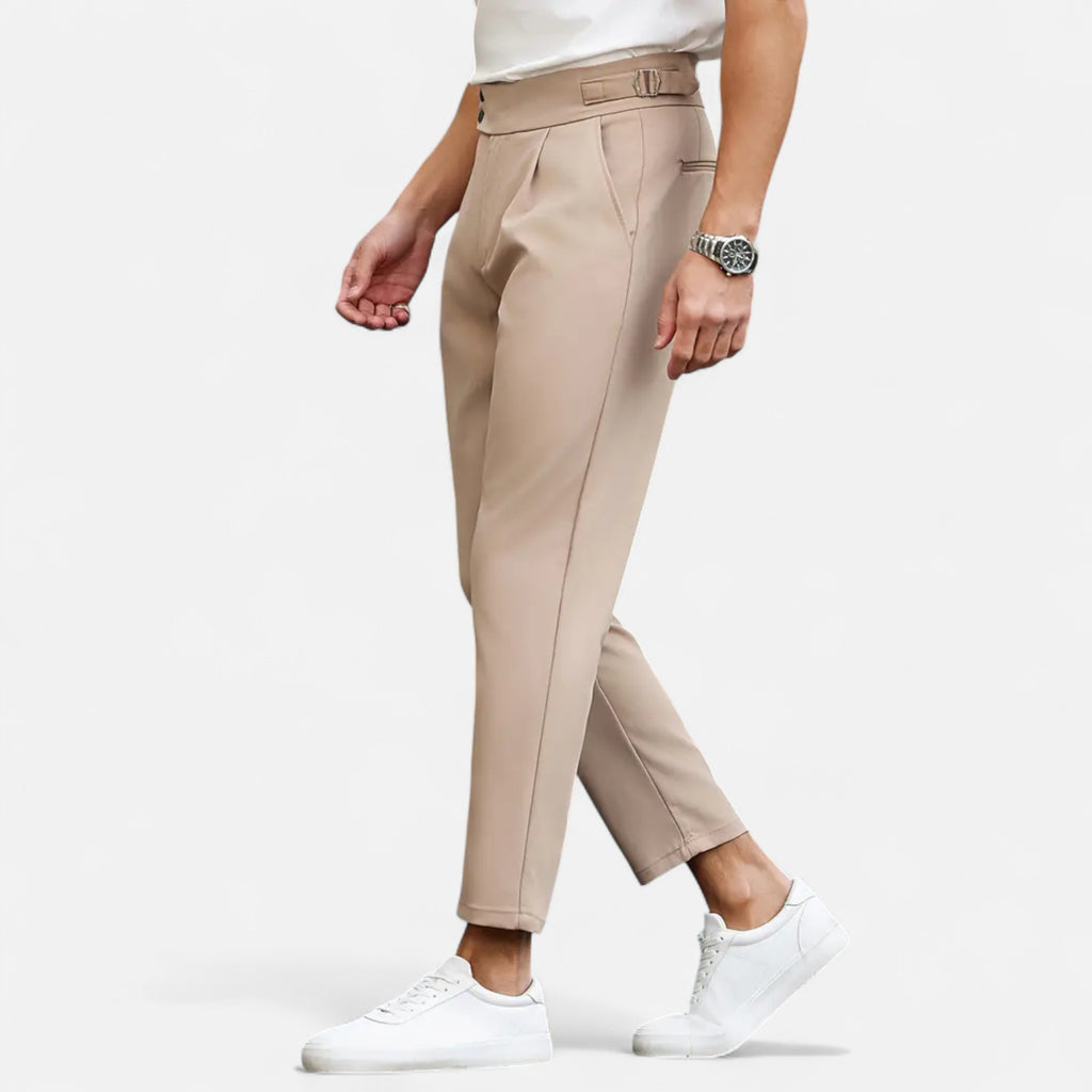 Belavoire | Men’s Pleated Business Trousers Classic Fit