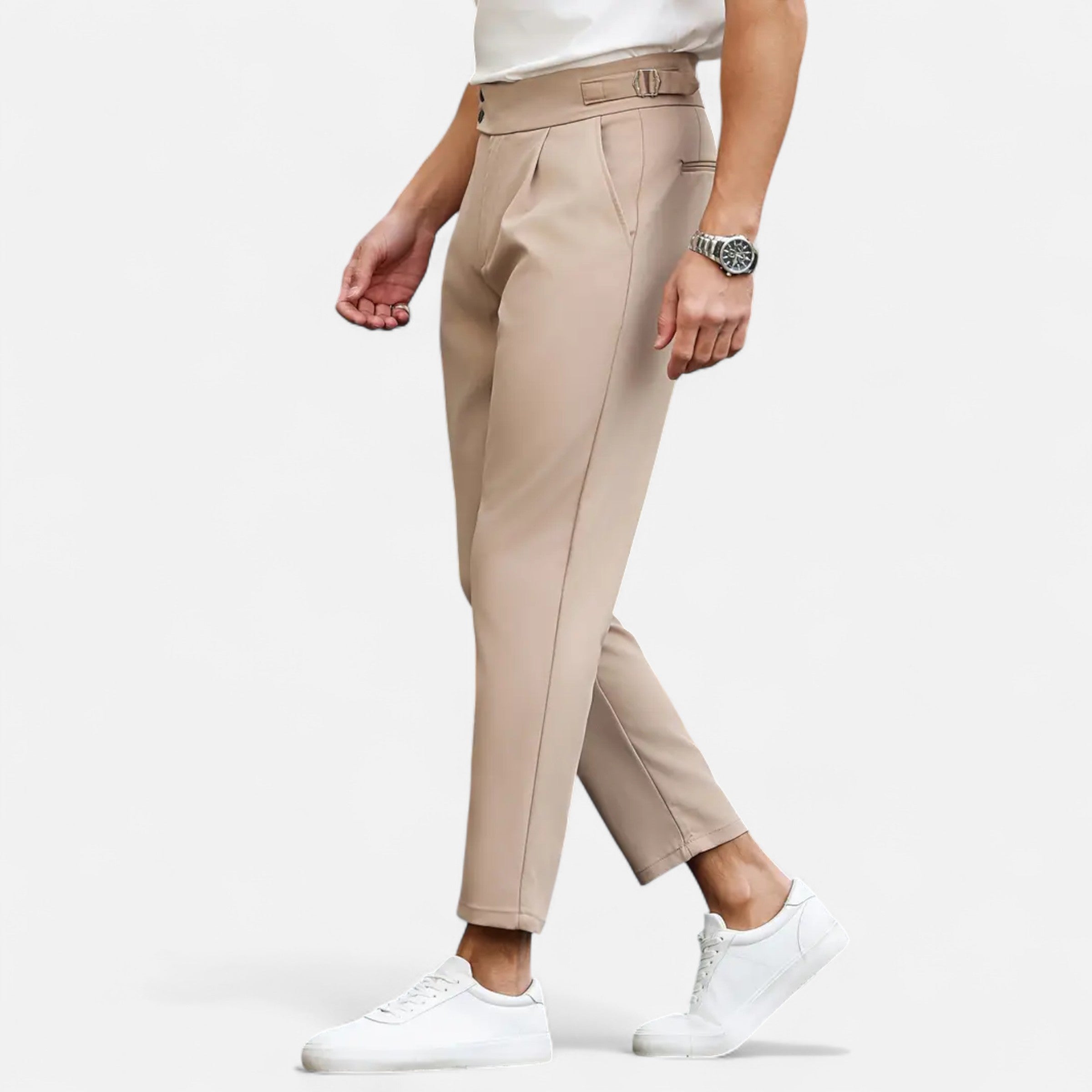 Belavoire | Men’s Pleated Business Trousers Classic Fit