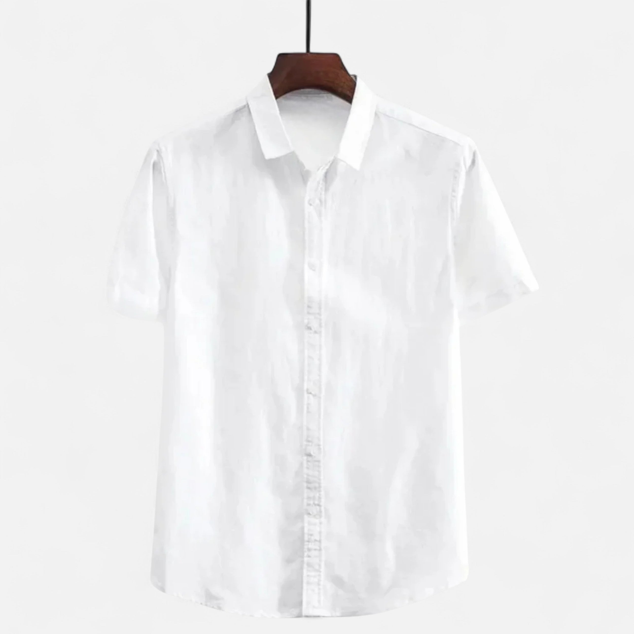 Belavoire | Men’s Linen Short-Sleeved Shirt Riviera
