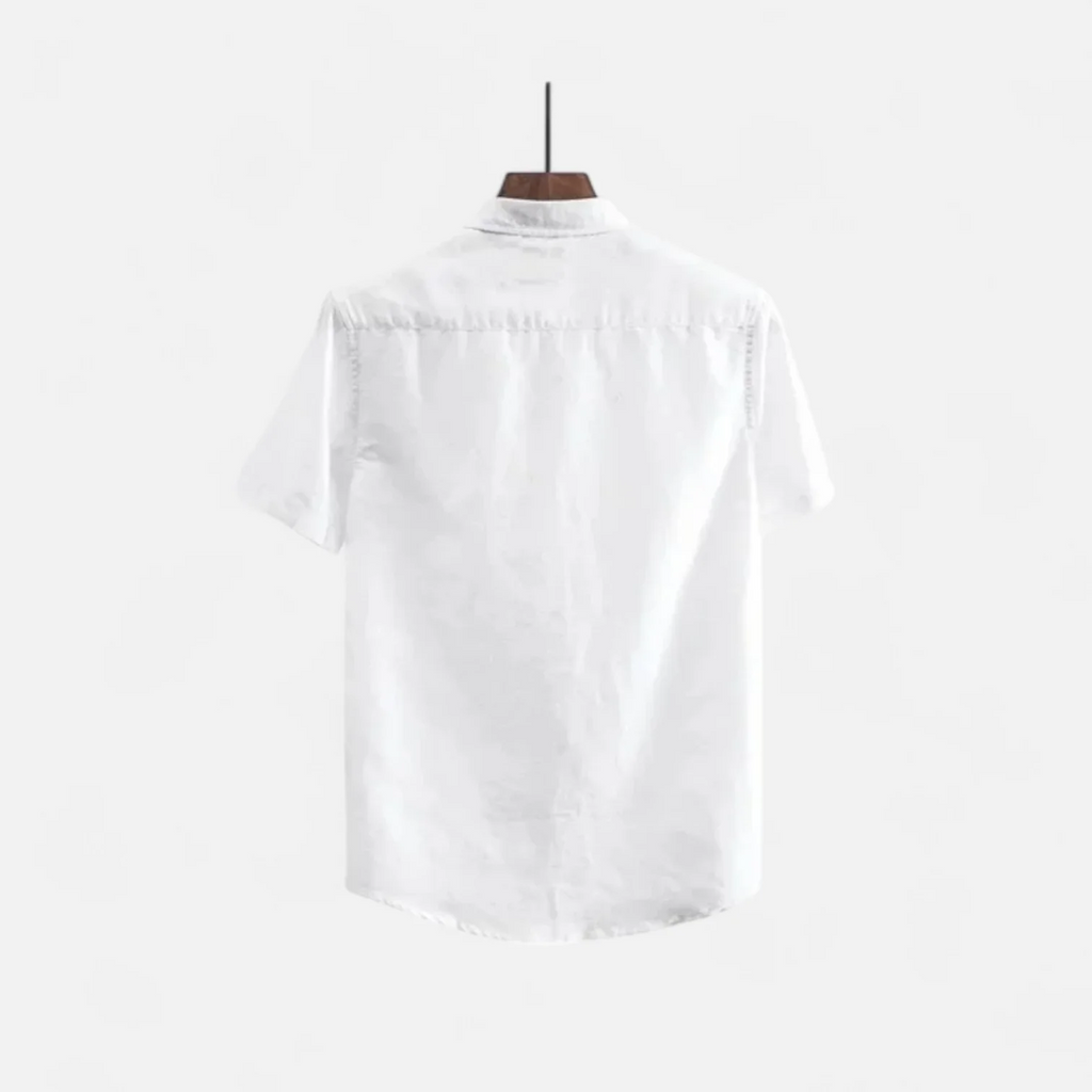 Belavoire | Men’s Linen Short-Sleeved Shirt Riviera