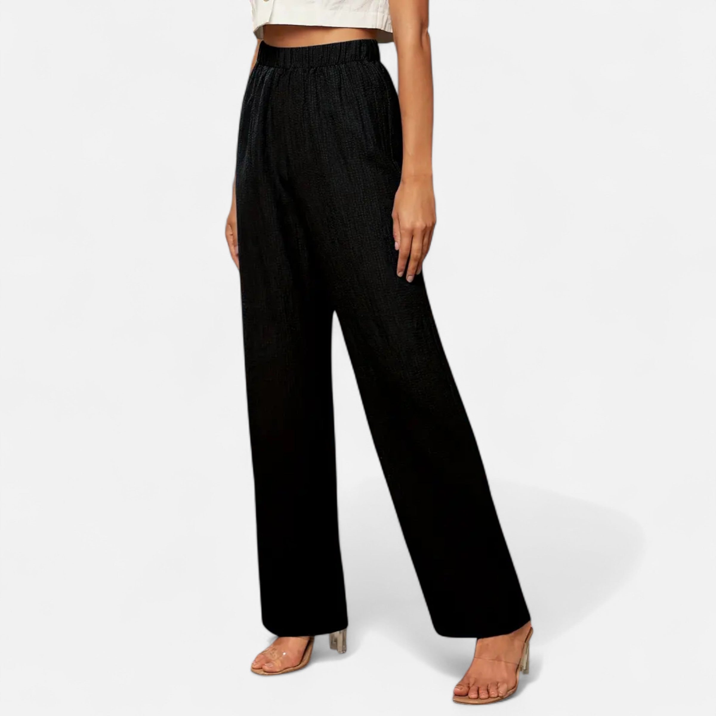 Belavoire | Women’s High-Waist Straight-Leg Trousers Classic