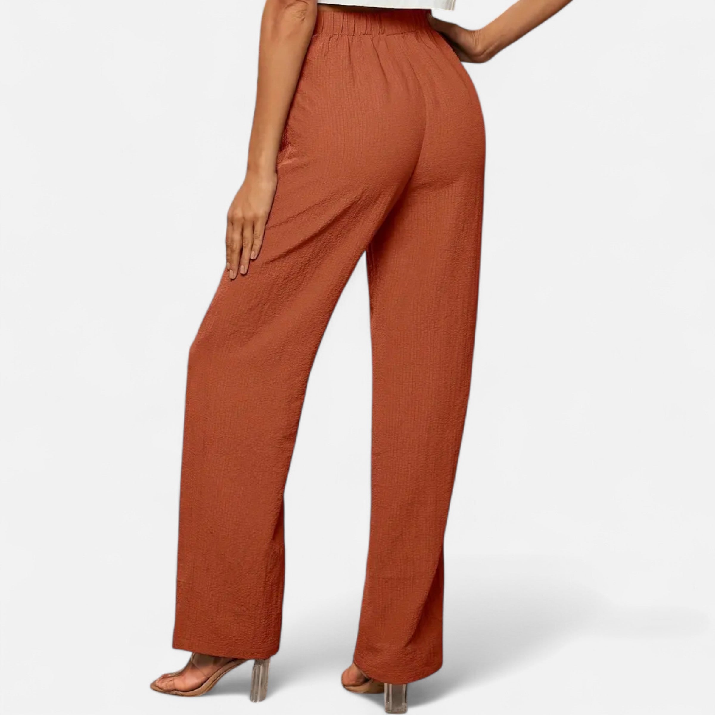 Belavoire | Women’s High-Waist Straight-Leg Trousers Classic