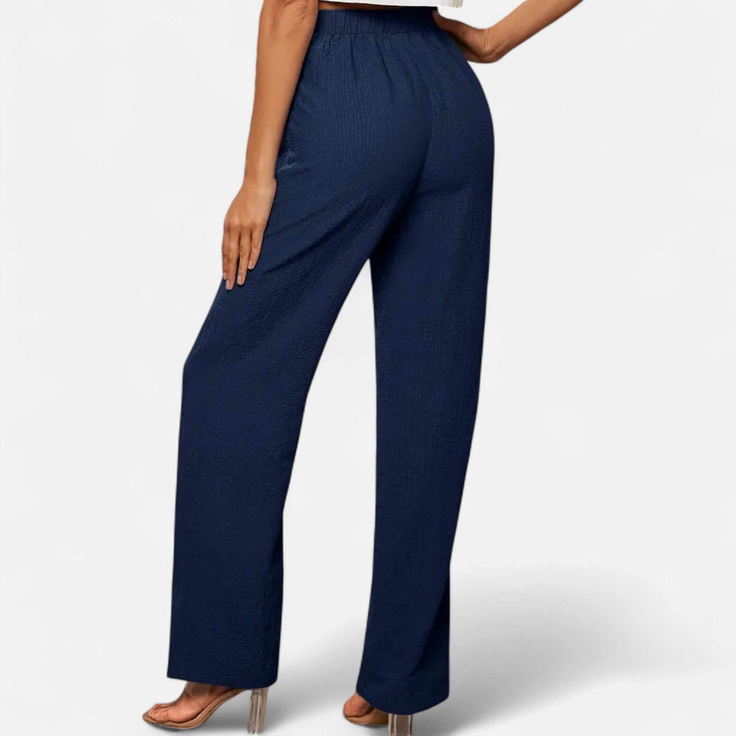 Belavoire | Women’s High-Waist Straight-Leg Trousers Classic