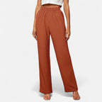 Belavoire | Women’s High-Waist Straight-Leg Trousers Classic
