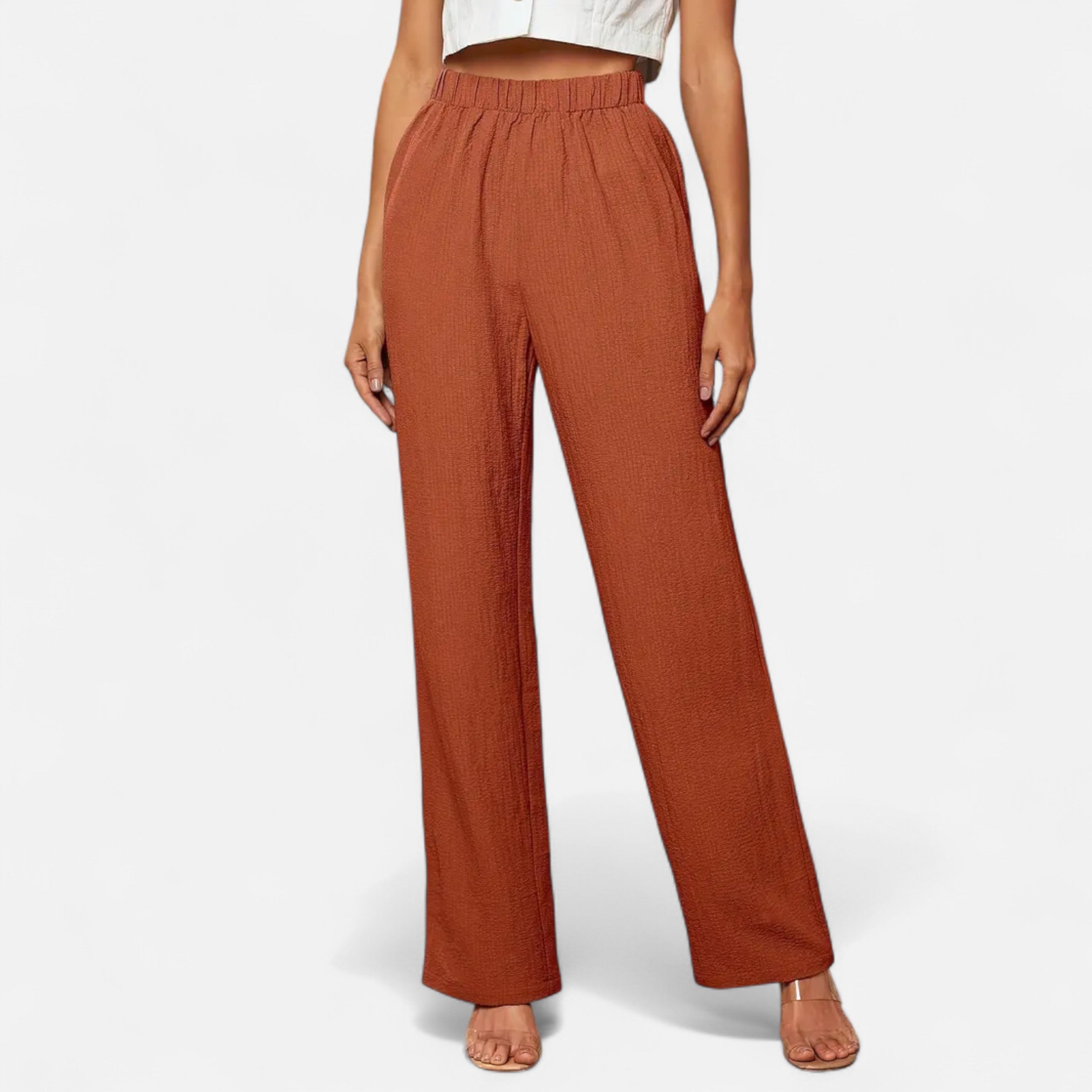 Belavoire | Women’s High-Waist Straight-Leg Trousers Classic
