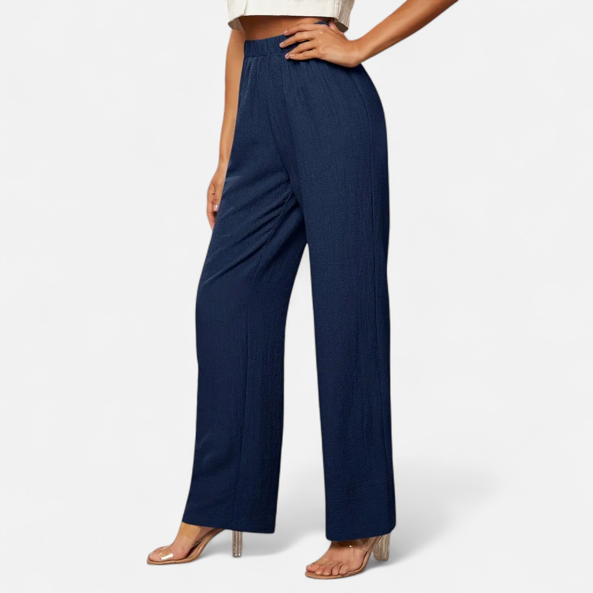 Belavoire | Women’s High-Waist Straight-Leg Trousers Classic