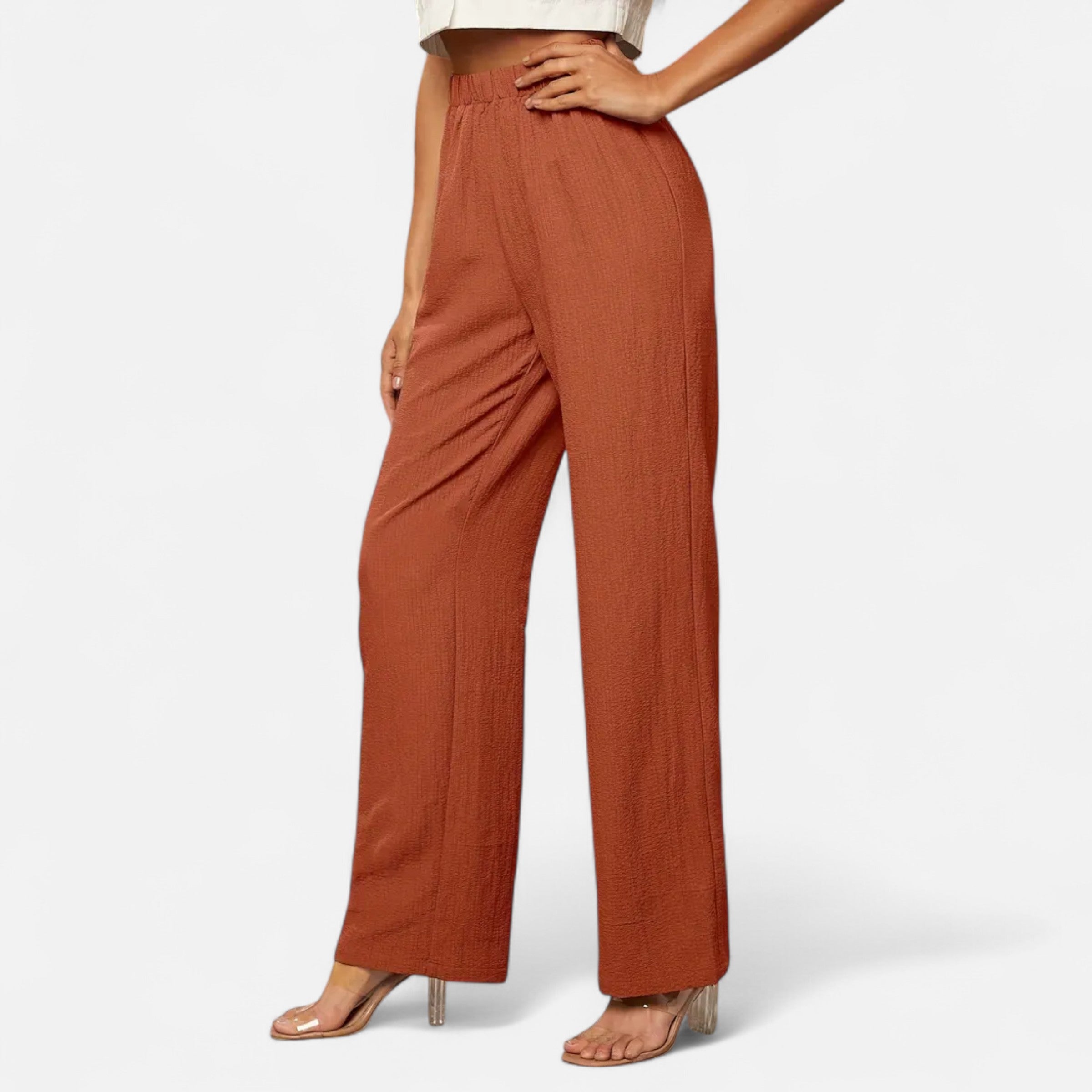 Belavoire | Women’s High-Waist Straight-Leg Trousers Classic
