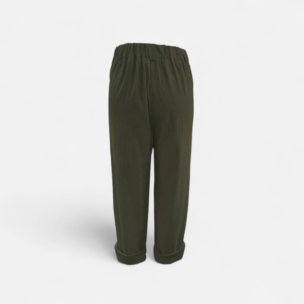 Belavoire | Women’s High-Waist Corduroy Trousers Classic