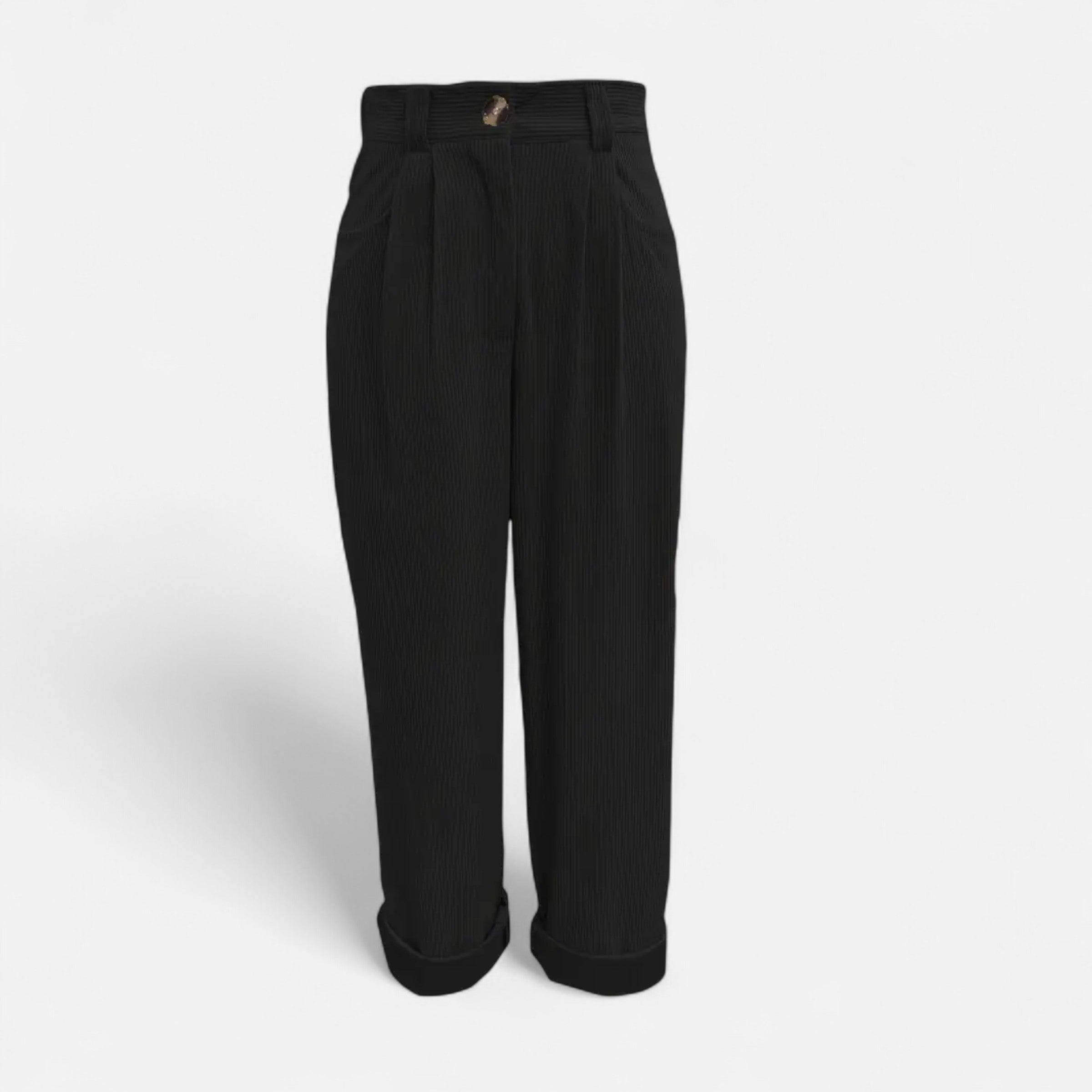 Belavoire | Women’s High-Waist Corduroy Trousers Classic