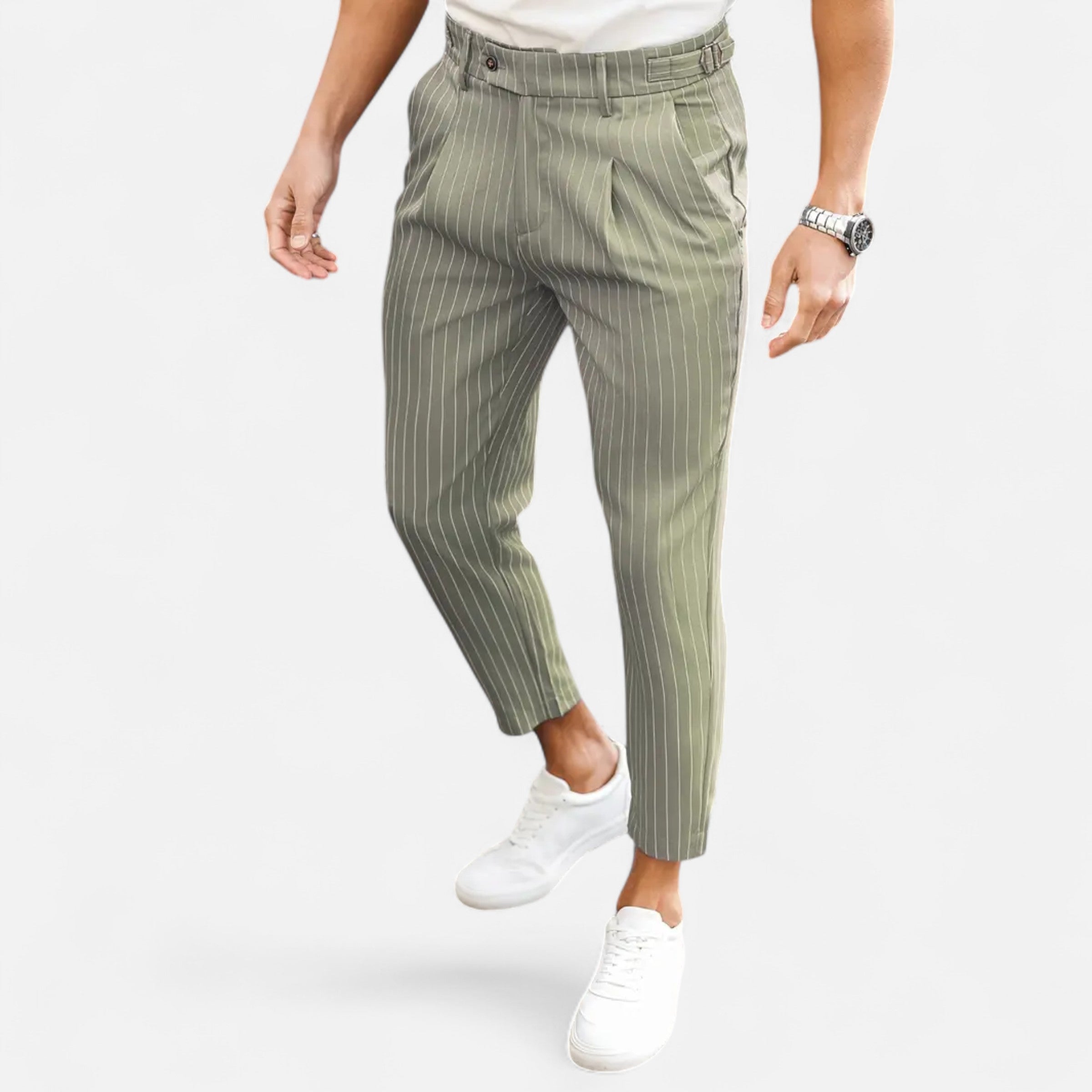 Belavoire | Men’s Pleated Business-Casual Trousers Classic Fit