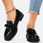 Belavoire | Women’s Slip-On Bow Loafers Timeless Style