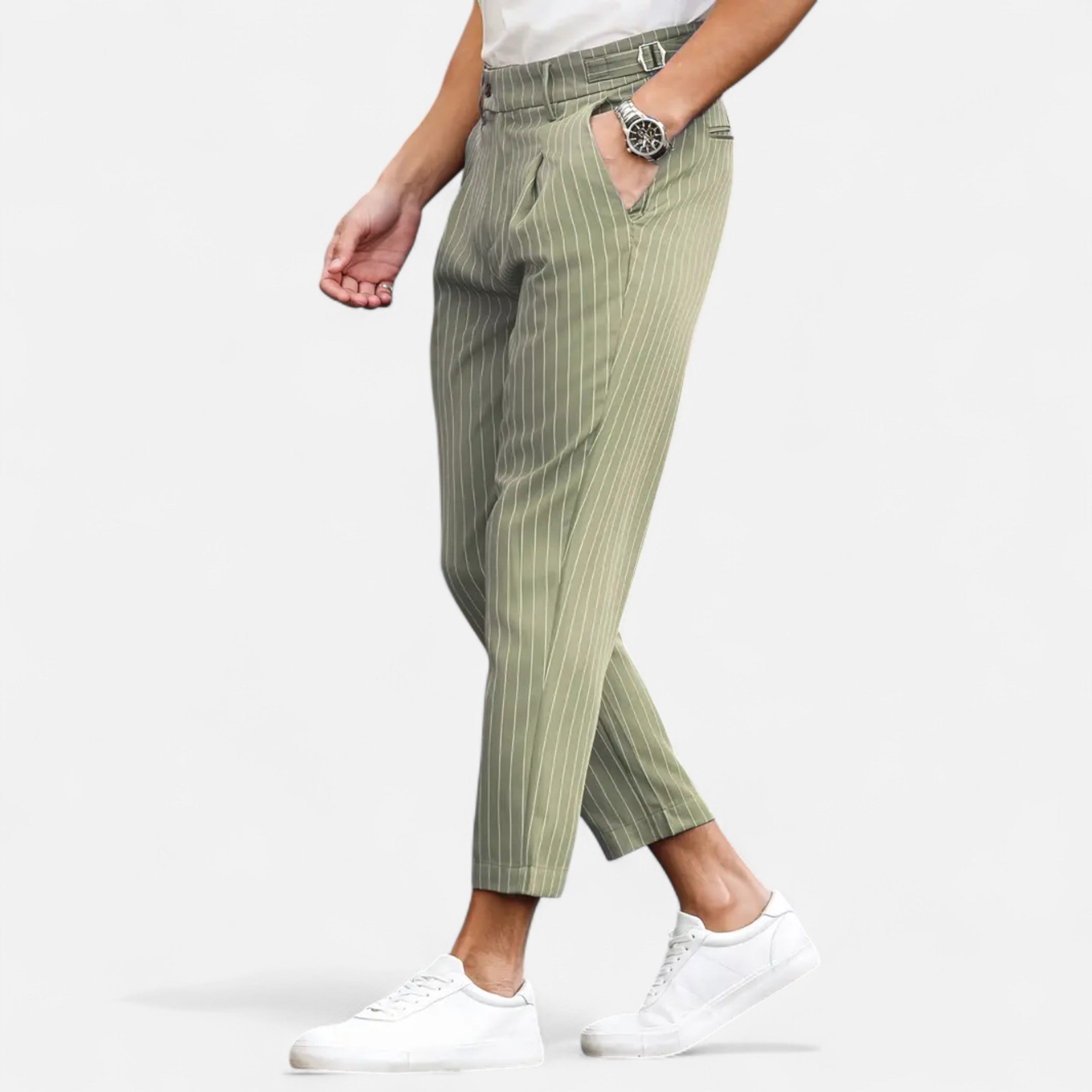 Belavoire | Men’s Pleated Business-Casual Trousers Classic Fit