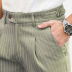 Belavoire | Men’s Pleated Business-Casual Trousers Classic Fit