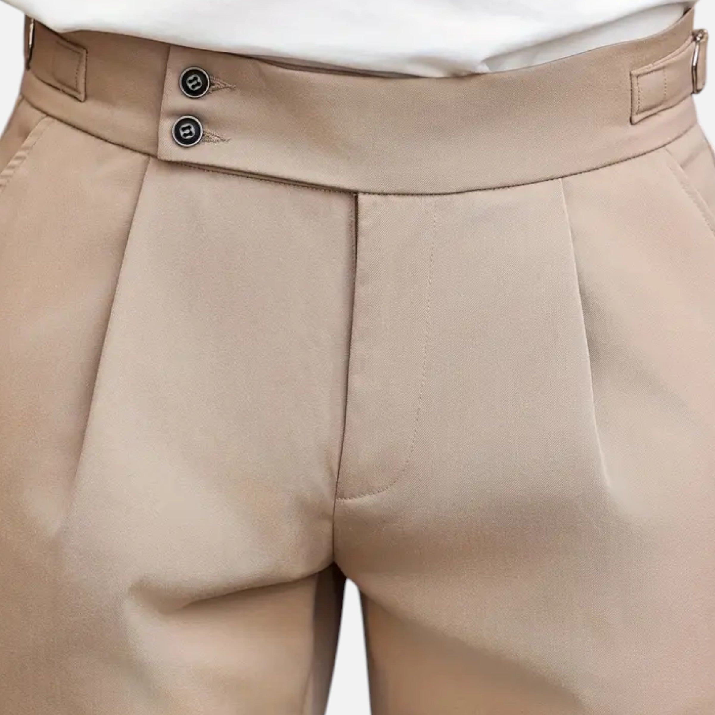 Belavoire | Men’s Pleated Business Trousers Classic Fit